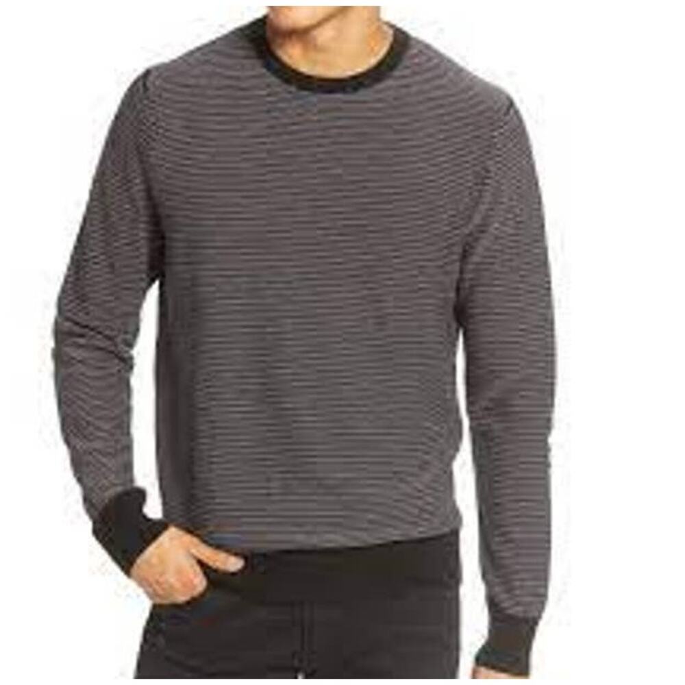 Nordstrom Toscano Blue Merino Wool Crewneck Sweater XL Quiet Luxury $79 NEW